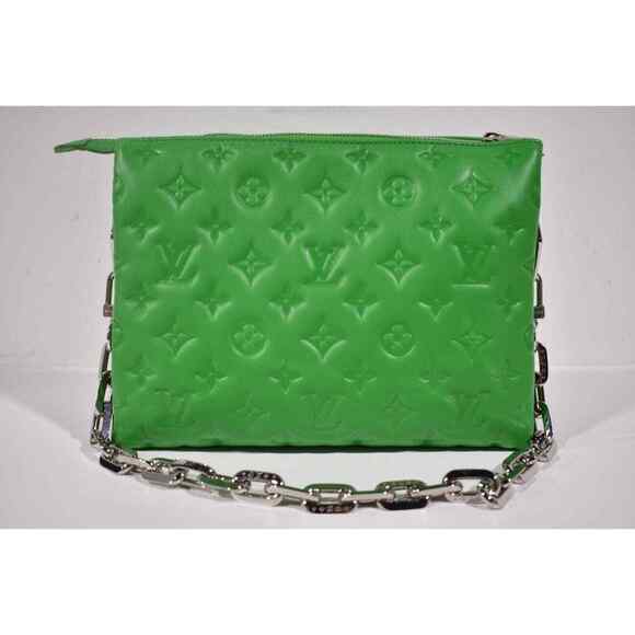 Louis Vuitton Coussin PM Motion Green Monogram Chain Shoulder Crossbody Bag - Picture 2 of 10